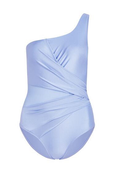 Thumbnail - Hunkemöller Badeanzug Shaping Shell Mesh Blau