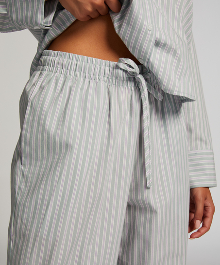 Pyjamahose Stripy, grün