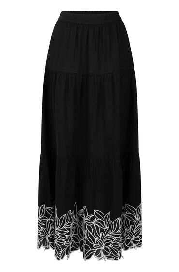 Thumbnail - Hunkemöller Bestickter Rock Schwarz