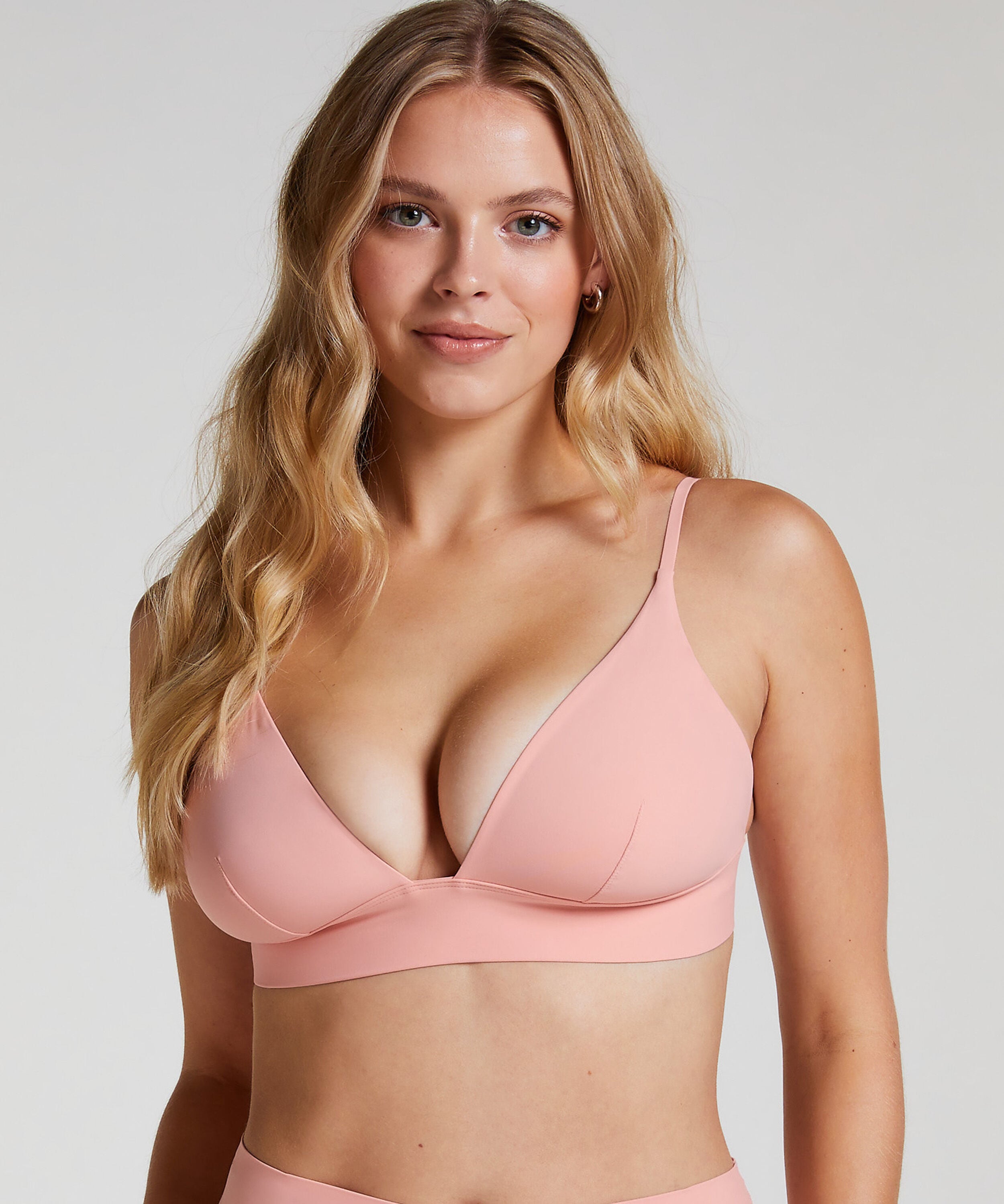 Triangel Bralette Smooth, Rosa