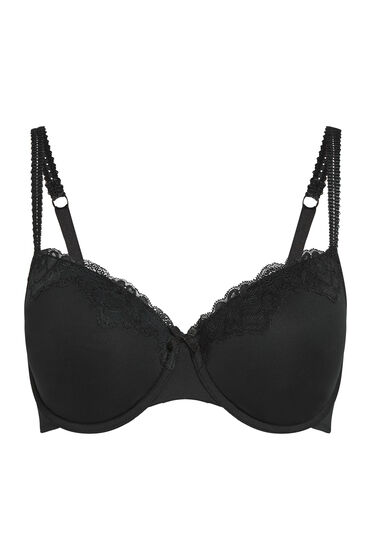 Thumbnail - Hunkemöller Vorgeformter Bügel-BH Secret Lace mit Spitze Schwarz
