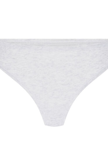 Thumbnail - Hunkemöller String aus weicher Baumwolle Grau