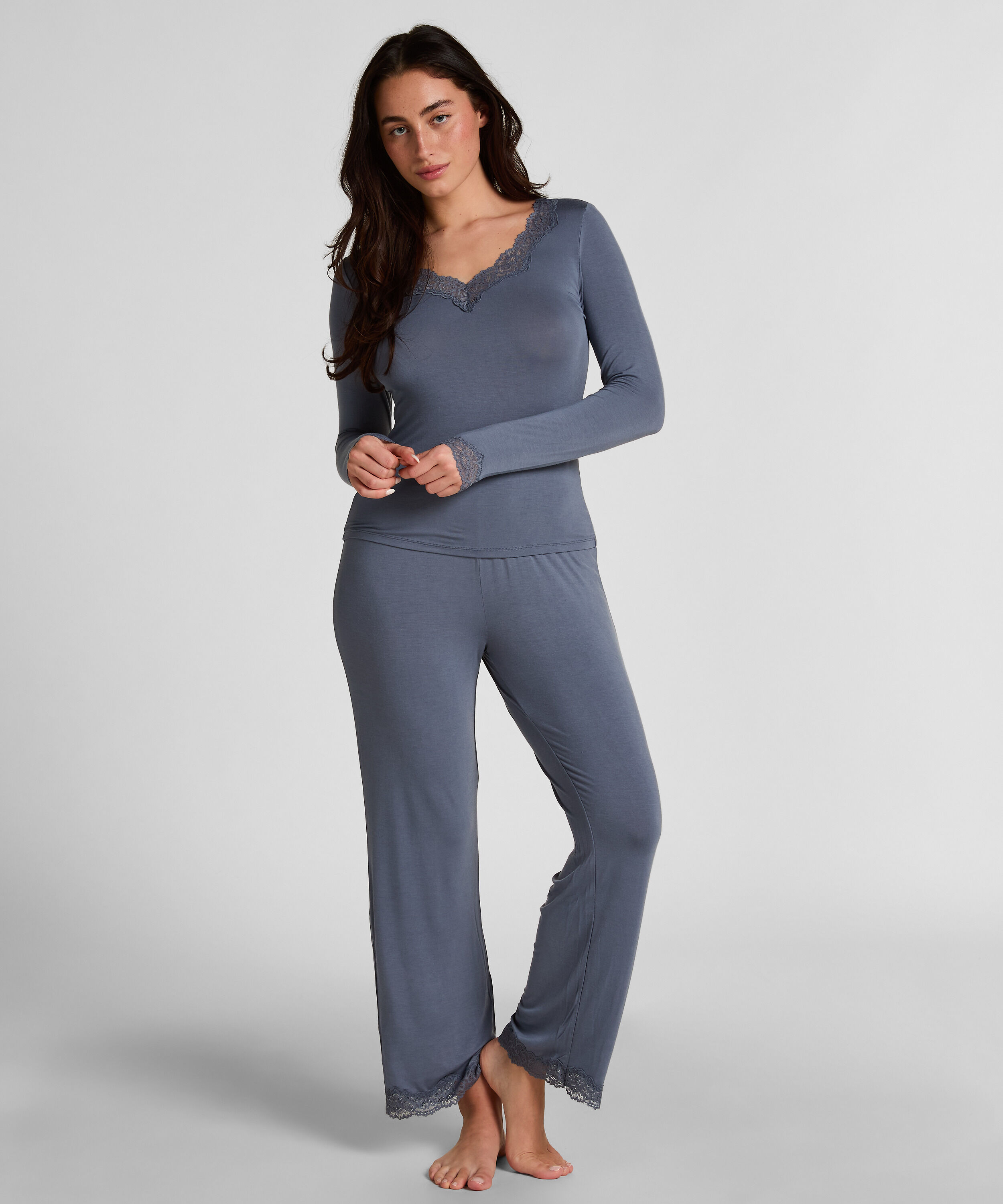 Pyjama-Set, Grau Pyjama-Set, Grau