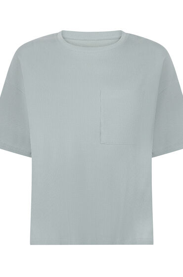 Thumbnail - Hunkemöller Pyjama Top Waffle Grün