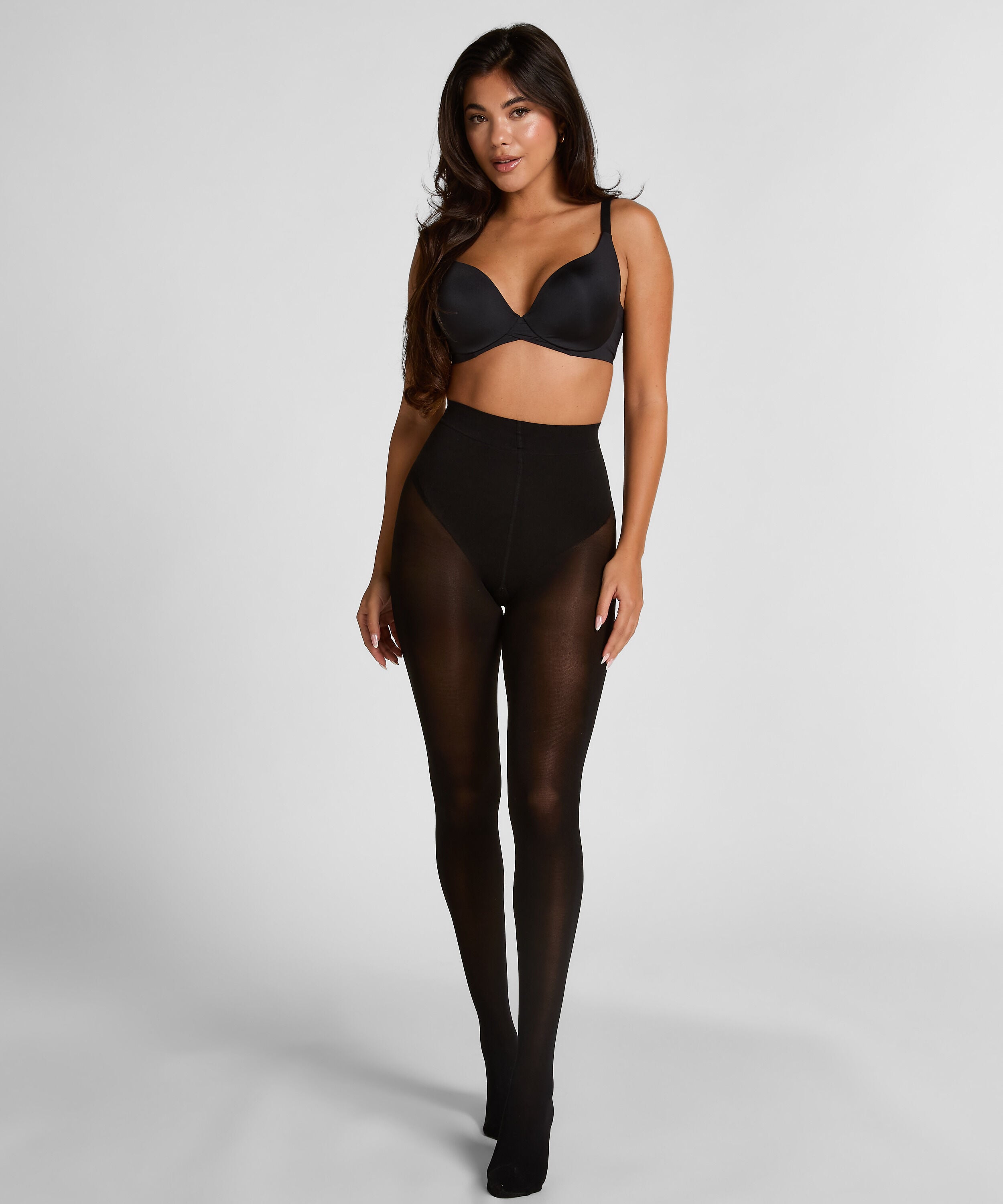 Strumpfhose 40 Denier Core Control, Schwarz