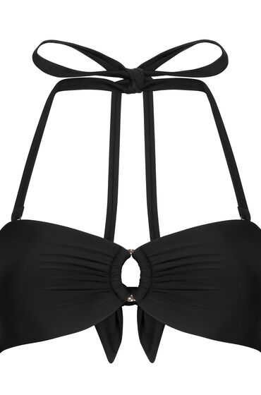 Thumbnail - Hunkemöller Luxus Bandeau Bikini-Top Schwarz