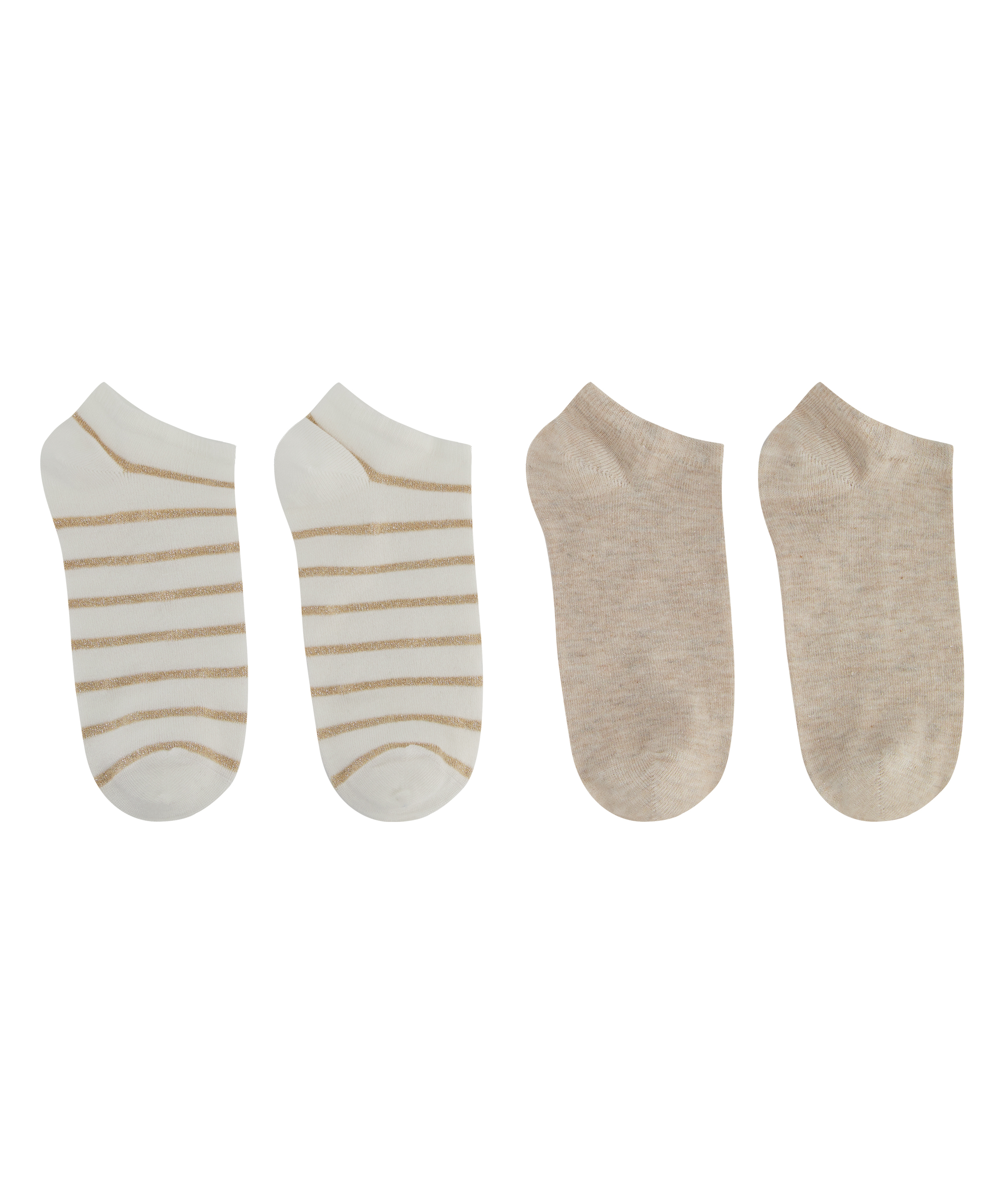 2 Paar  Lurex-Socken, Gelb, main