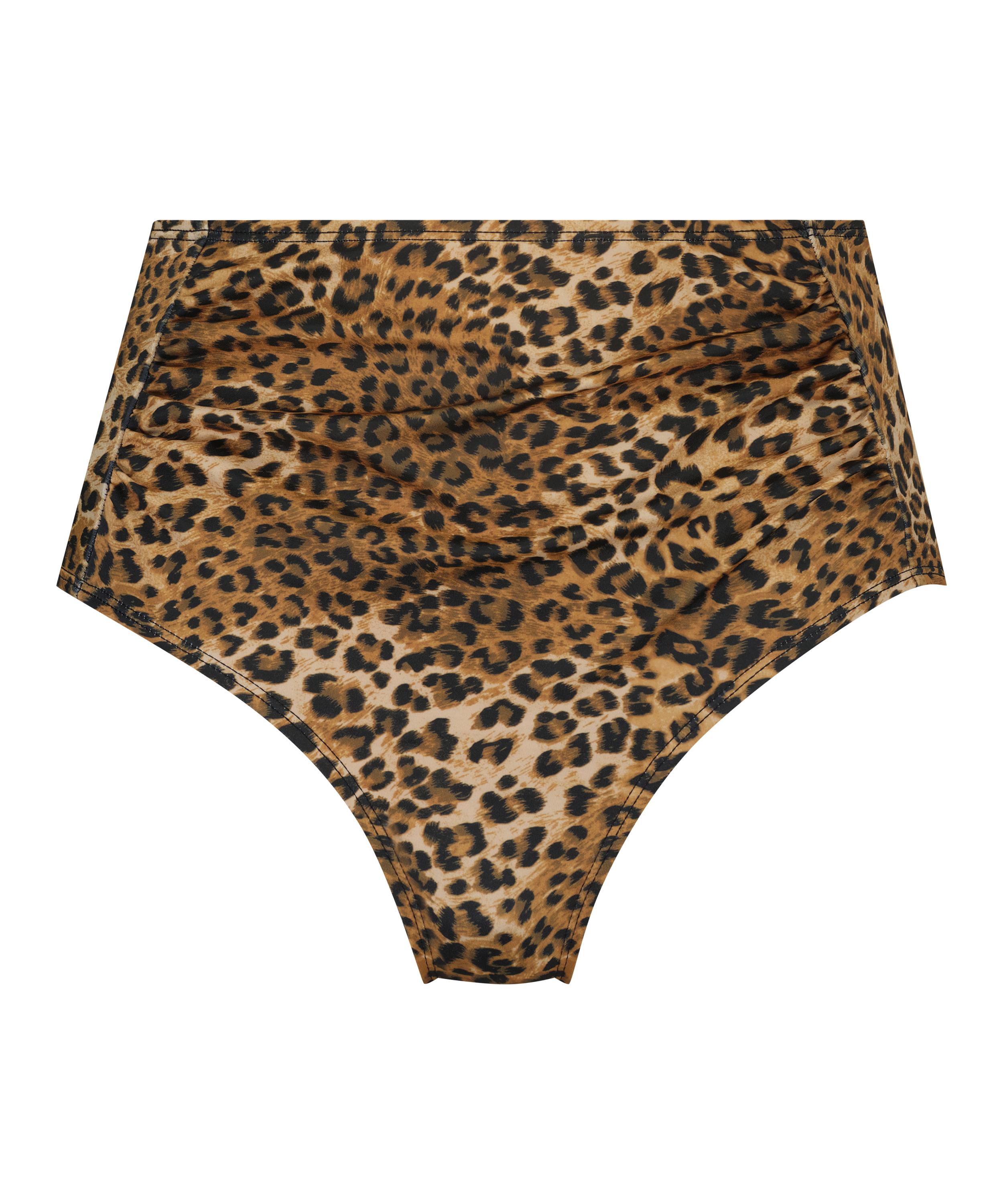 Hoher frecher Bikini-Slip Leopard, Braun, main