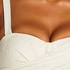 Vorgeformtes Bandeau-Bikinitop Broderie, Weiß