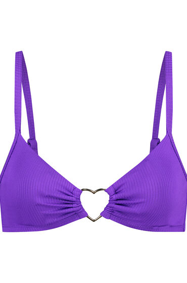 Thumbnail - Hunkemöller Bikini-Crop-Top Eclipse Lila