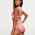 Low Brazilian-Bikinislip Candy Stripes, Rosa