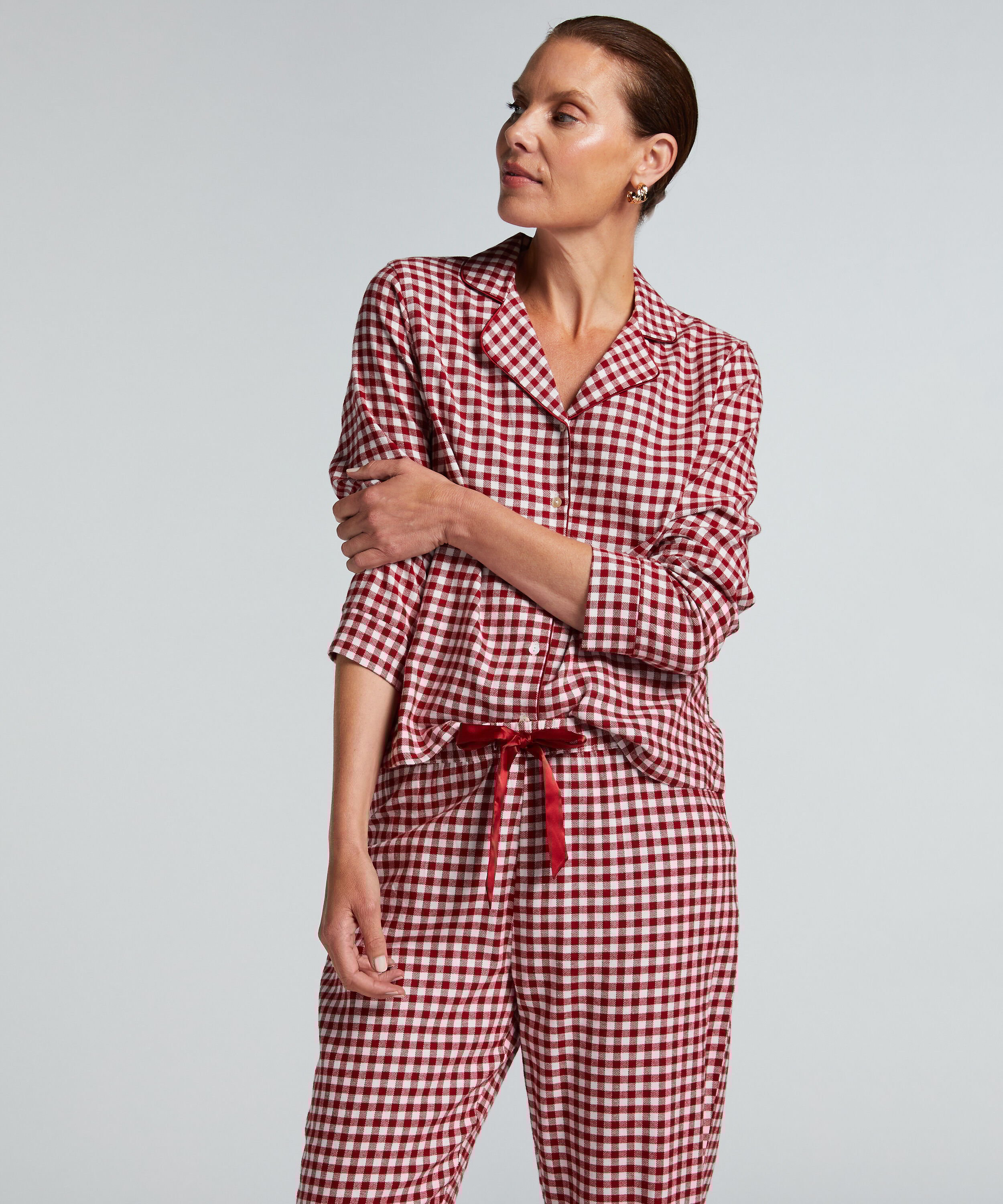 Pyjamaset Flannel, Rot Pyjamaset Flannel, Rot