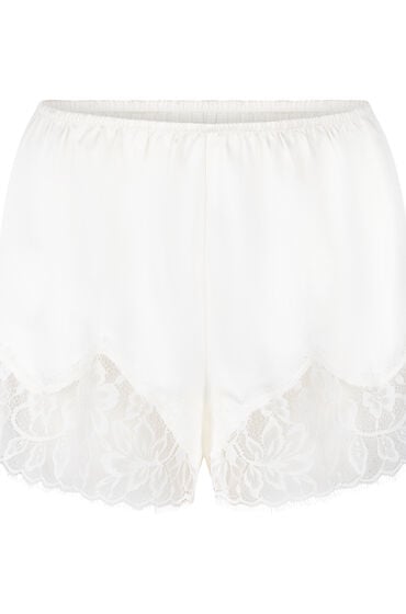 Thumbnail - Hunkemöller Valerie Satin-Shorts Weiß
