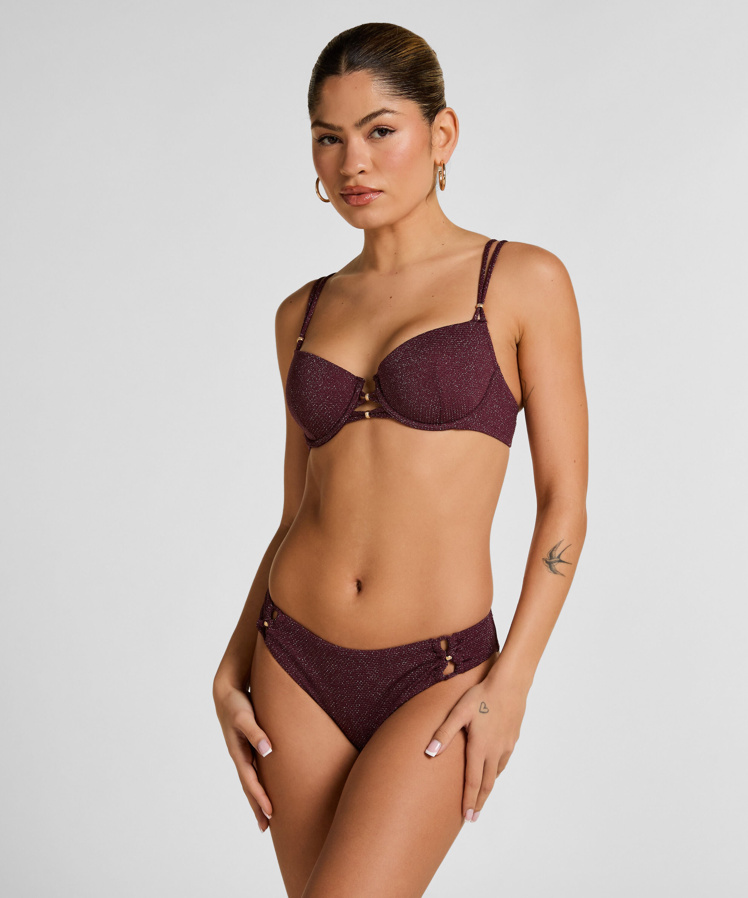 Panama Bikinihose, Lila Panama Bikinihose, Lila