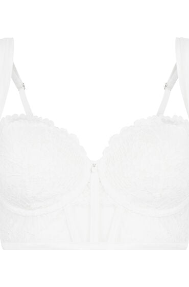 Thumbnail - Hunkemöller Vorgeformter Longline-Bügel-BH Whitney Weiß