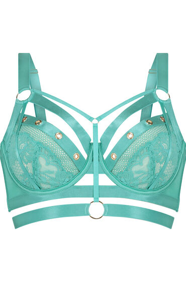 Thumbnail - Hunkemöller Unwattierter Longline-Bügel-BH Sadie Grün