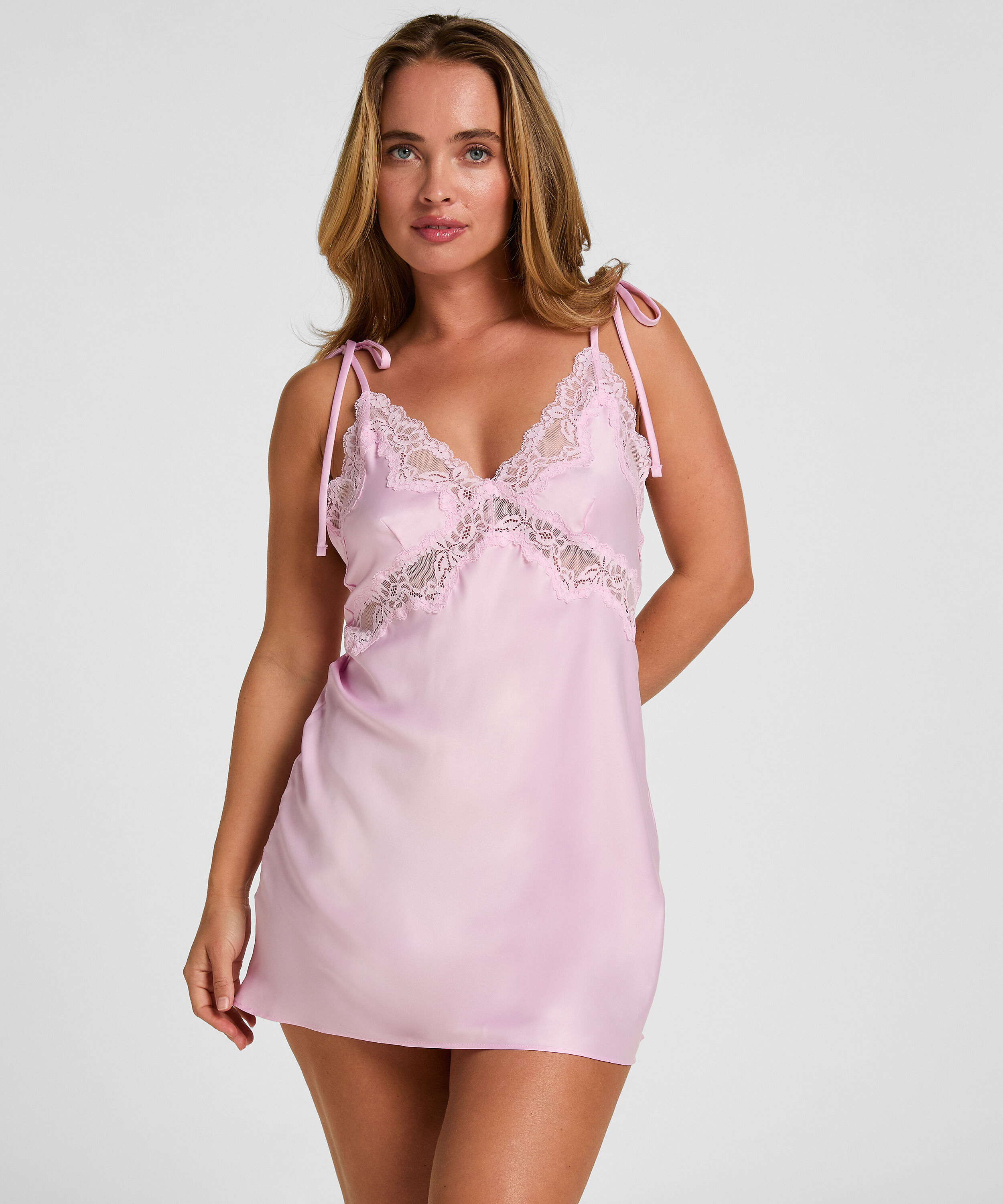 Slipdress Camelia, Rosa