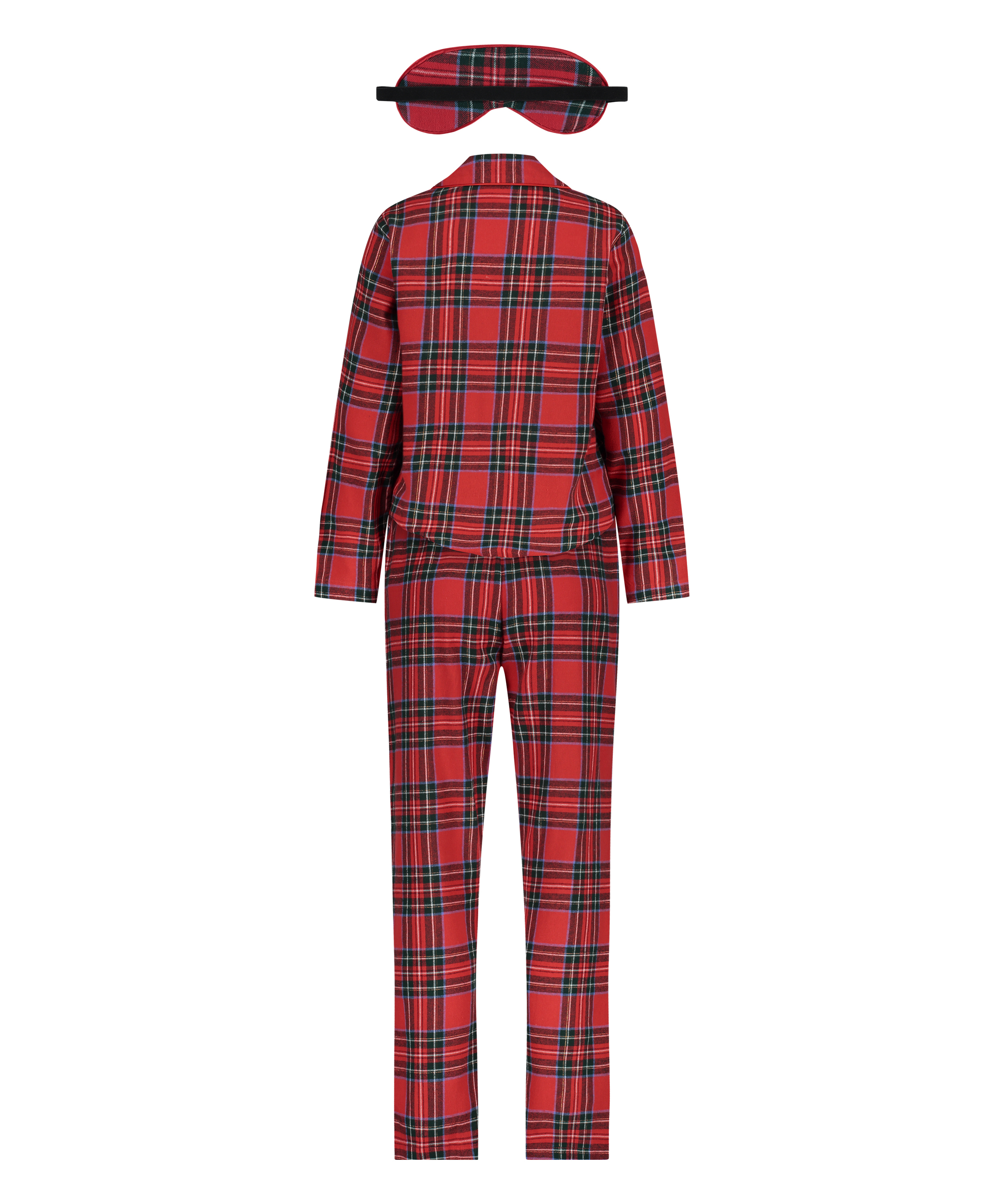 Pyjamaset Check Twill, Rot, main