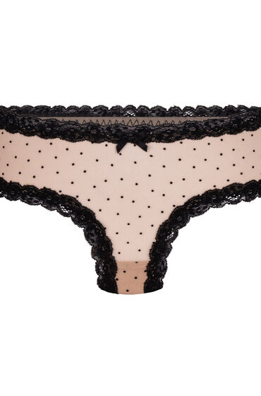 Thumbnail - Hunkemöller Brazilian V-shape Mesh Braun